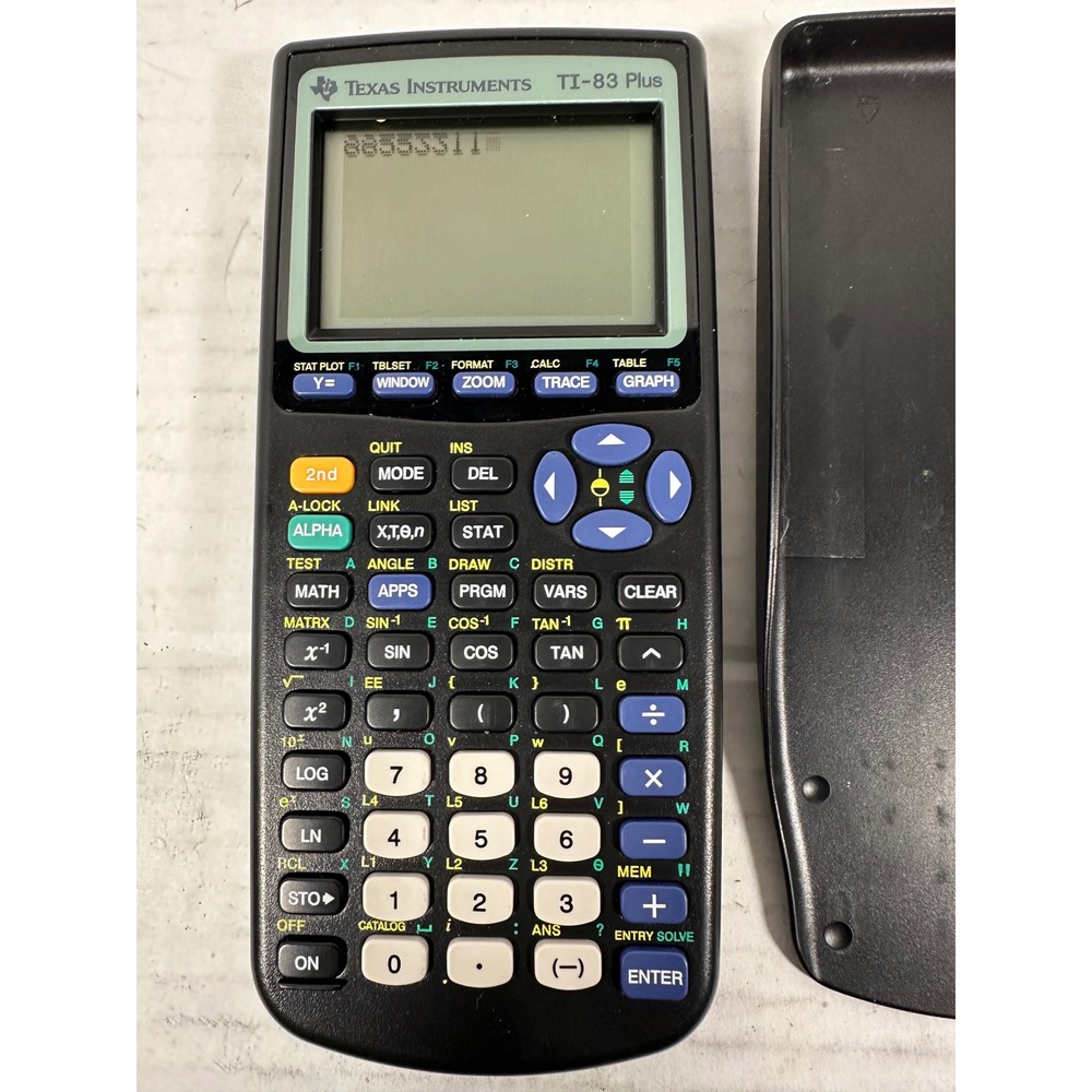 Texas Instruments TI-83 Plus Graphing Calculator - Tested & Working plus Cover - Picture 2 of 5